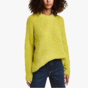 Chartreuse Madewell Womens Brushed Otis Pullover Sweater Size S